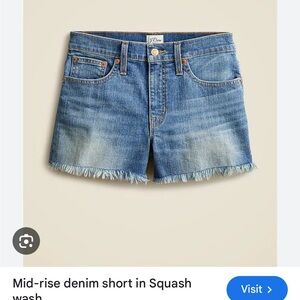 J. Crew Mid-rise Denim Shorts